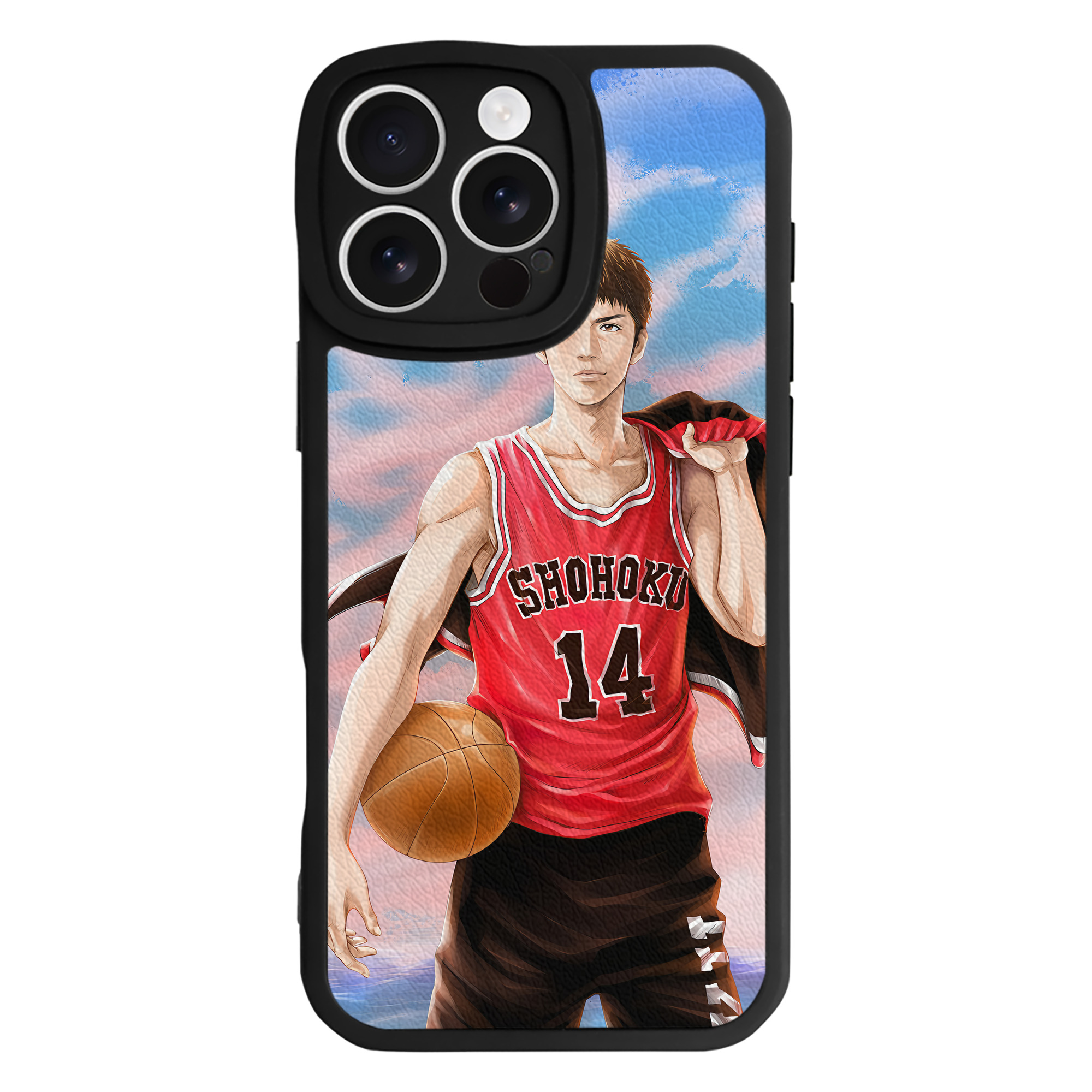（画像用） SLAM DUNK／スラムダンク 【iPhone 16シリーズ対応】シリコンスマホケース（レザー調） 材質：シリコン